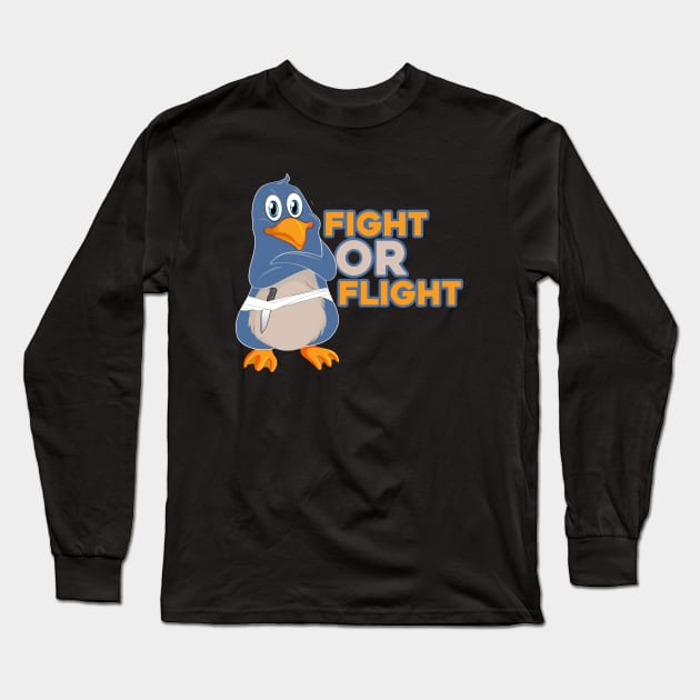 Fight or Flight, But I Can't Fly Long Sleeve T-Shirt by Selva_design14